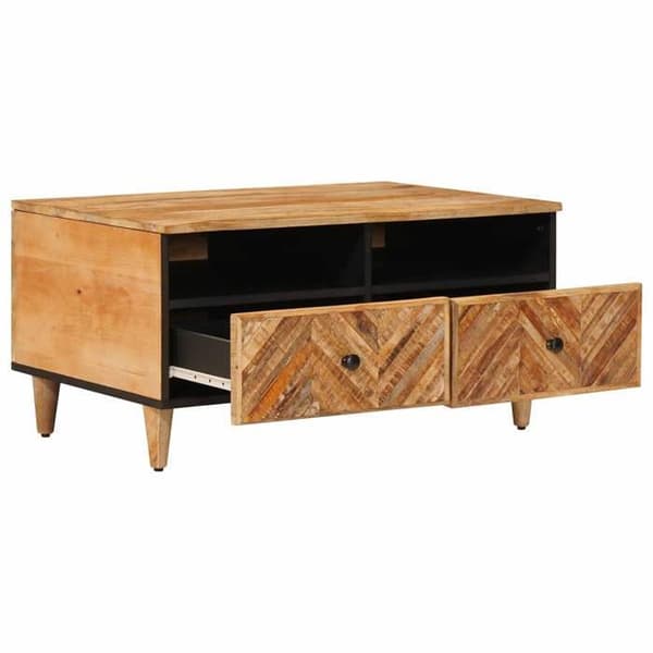 Bord - EKSKLUSIV HUS - Rektangulær 80x54x40 cm - Massivt mangotræ - Brun - Moderne brun