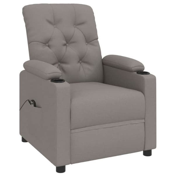 Maison Exclusive - Elektrisk lænestol Taupe Stof