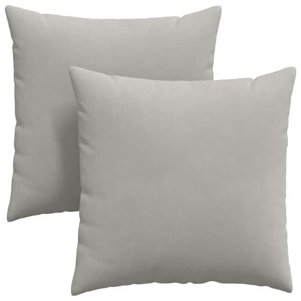 Maison Exclusive - Soffkuddar 2 st tyg Ljusgrå 80 x 80 cm