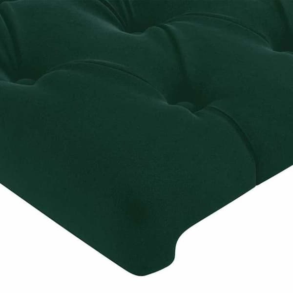 Maison Exclusive - Mörkgrön sänggavel 90x7x78/88 cm Sammet
