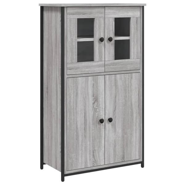 Maison Exclusive - Sonoma harmaa buffet 62x32x106,5 cm insinööripuusta