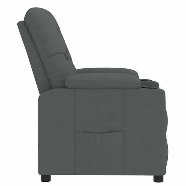 Maison Exclusive - Grått tyg reclinerfåtölj