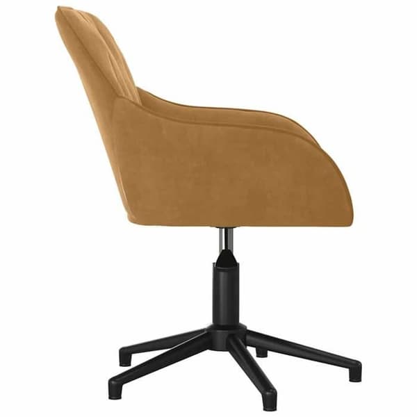 Maison Exclusive - Spisebordsstole med drejefunktion sæt af 2 Brun Velour