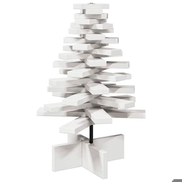 Julgran - EXKLUSIVT HEM - 60 cm - Massivt gran - Vit - Rotationsgrenar Vit