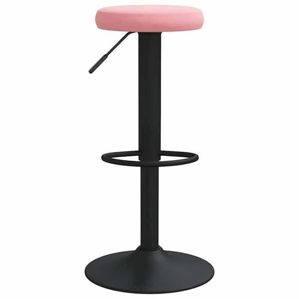 Maison Exclusive - Barstolar set om 2 rosa sammet