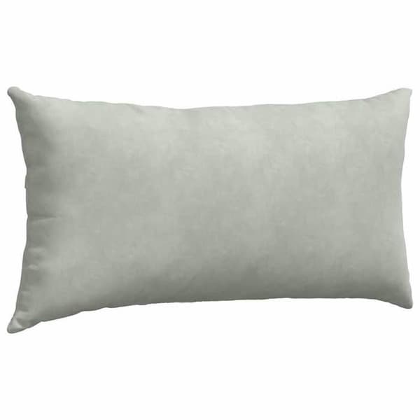 Maison Exclusive - Sohvatyynyt 2 kpl Vaaleanharmaa Sametti 80 x 40 cm Ljusgrått