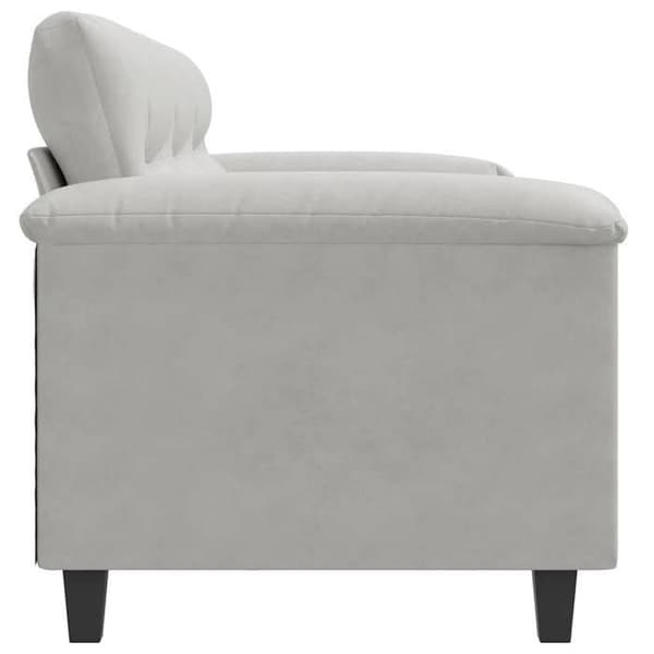 Maison Exclusive - Soffa 3-sits Grå 180 cm Mikrofiber Ljusgrått