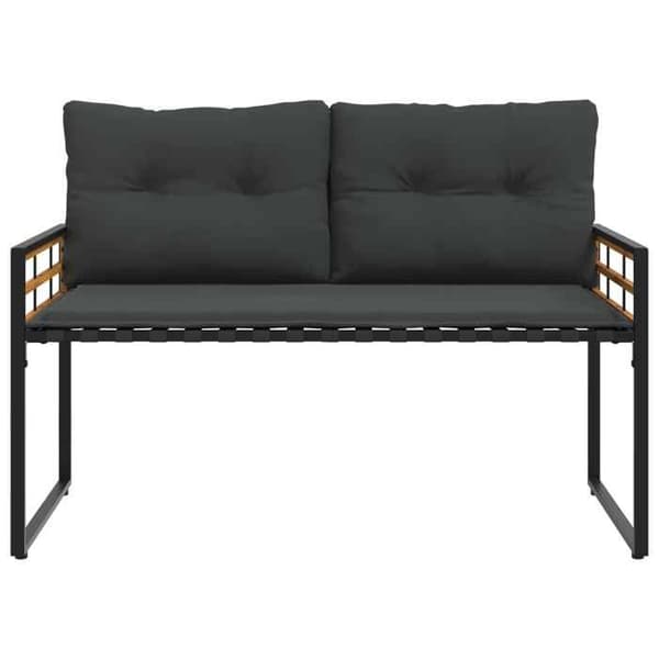 Maison Exclusive - Bäddsoffa i trä 114 x 55 x 77 cm Mörkgrå Mörkgrå