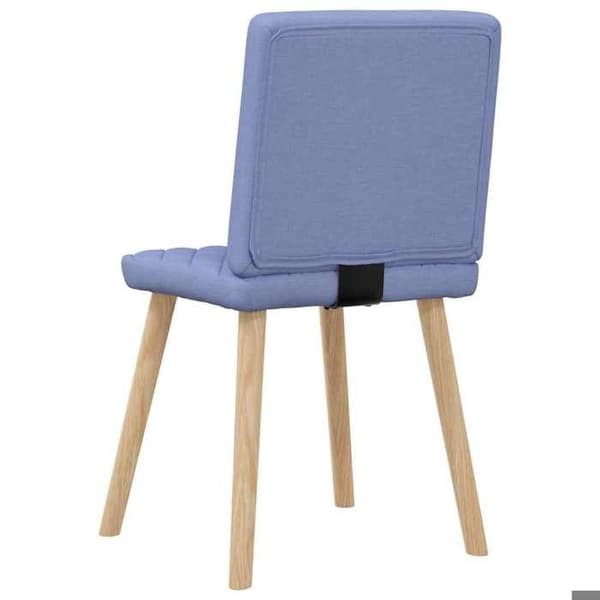 Maison Exclusive - Matstolar set om 4 blå jeans tyg