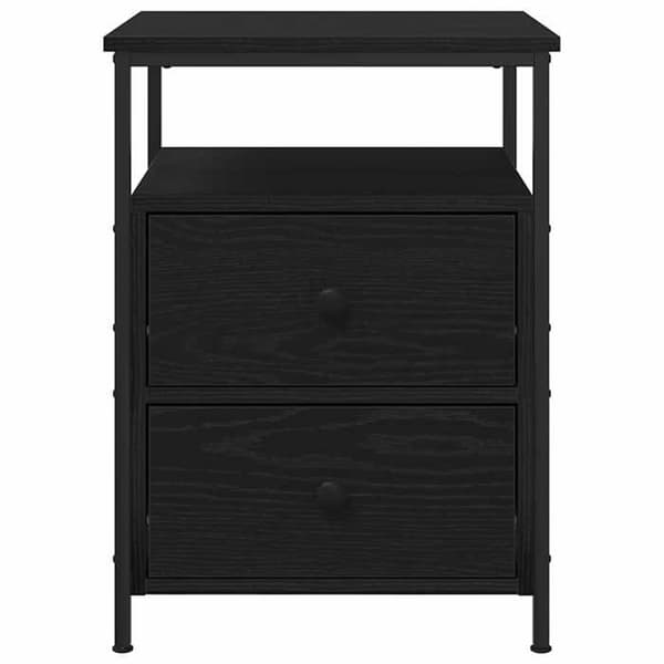 Maison Exclusive - Natbord Sort eg 34 x 35,5 x 50 cm
