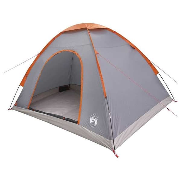 Maison Exclusive - Campingtelt til 4 personer Grå og orange