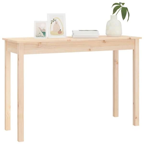 Bordskonsol - MAISON EXCLUSIVE - 110x40x75 cm - Massivt trä - Rektangulär - Brun