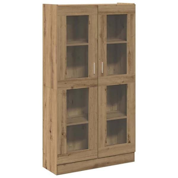 Maison Exclusive - Høj buffet i egetræ, håndlavet 82,5x30,5x150 cm, ingeniørtræ