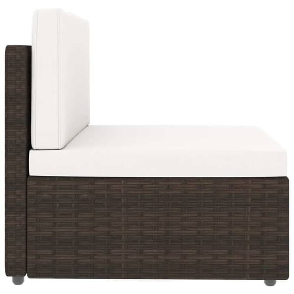 Maison Exclusive - Trädgårdsmöbler 4 delar Flätad resin Brun