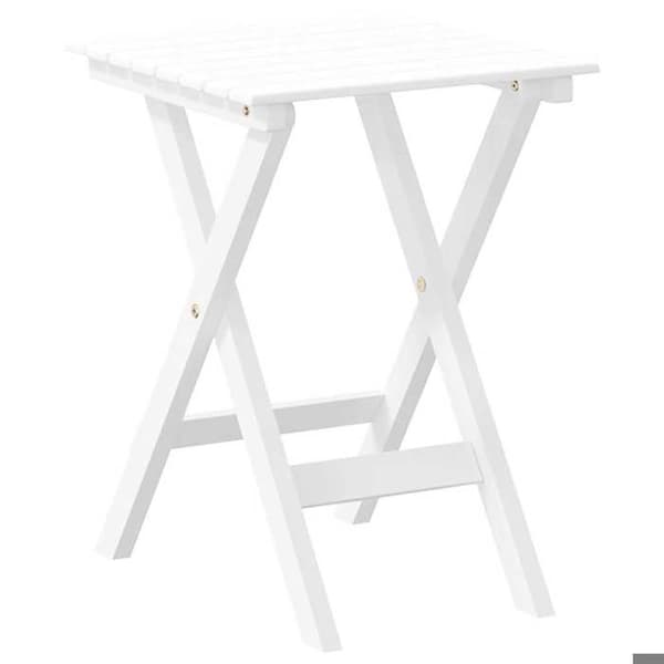 Maison Exclusive - Fällbord i vit massiv poppelträ Vit