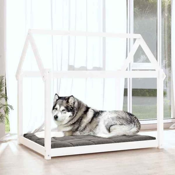 Maison Exclusive - Hundeseng Hvid 111x80x100 cm Solid fyrretræ