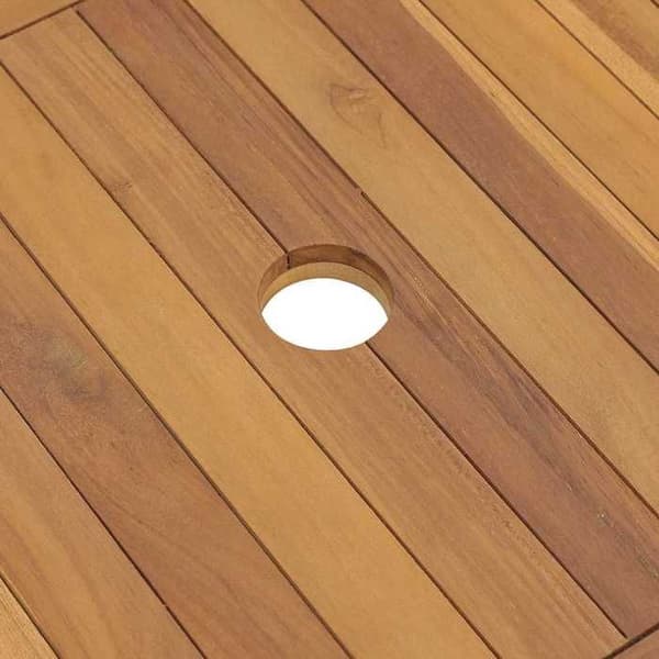 Maison Exclusive - Badeværelsesmøbel i solid teaktræ 132x45x75 cm