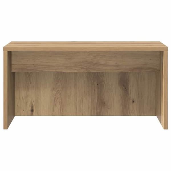 Maison Exclusive - Vægkontor i håndlavet egetræ, ingeniørtræ 60 x 45 x 30 cm Ek