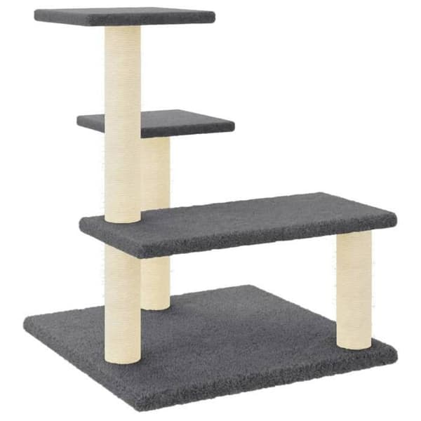 Maison Exclusive - Kattekradse med sisal i mørkegrå 61 cm Mörkgrå