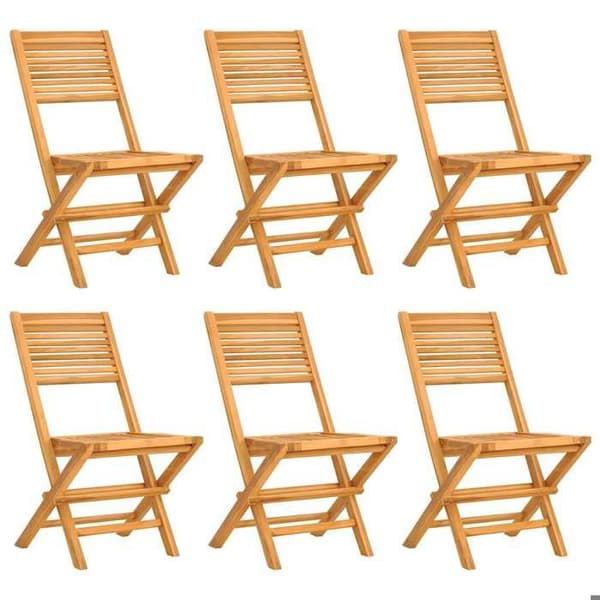 Havemøbler - EKSKLUSIVT HUS - 7 dele - Massivt teak - Sammenklappelig - Hul til parasol