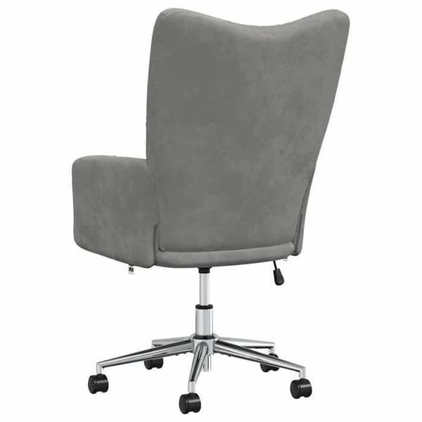 Maison Exclusive - Ljusgrå Velour Relaxstol