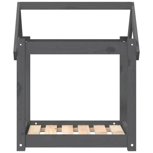 Maison Exclusive - Hundsäng Grå 61x50x70 cm Solid furu