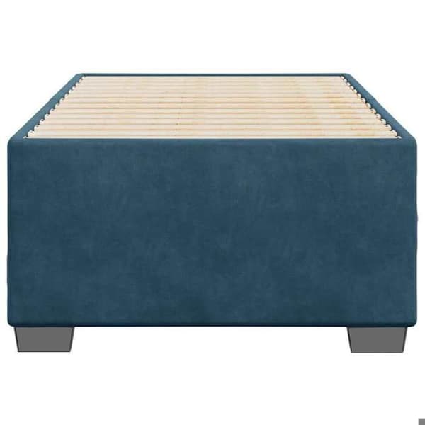 Maison Exclusive - Sengestel uden madras blå 80x200 cm fløjl Blå