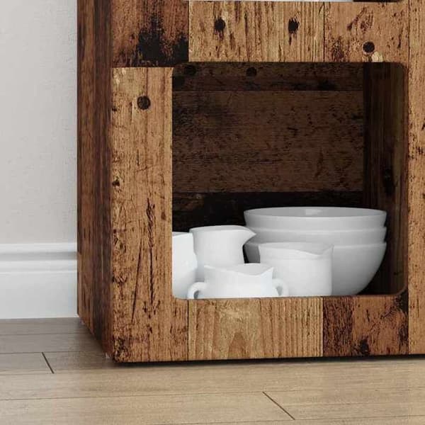 Maison Exclusive - Buffé ELST Gamla trä 59 x 35 x 80,5 cm Ingenjörsträ