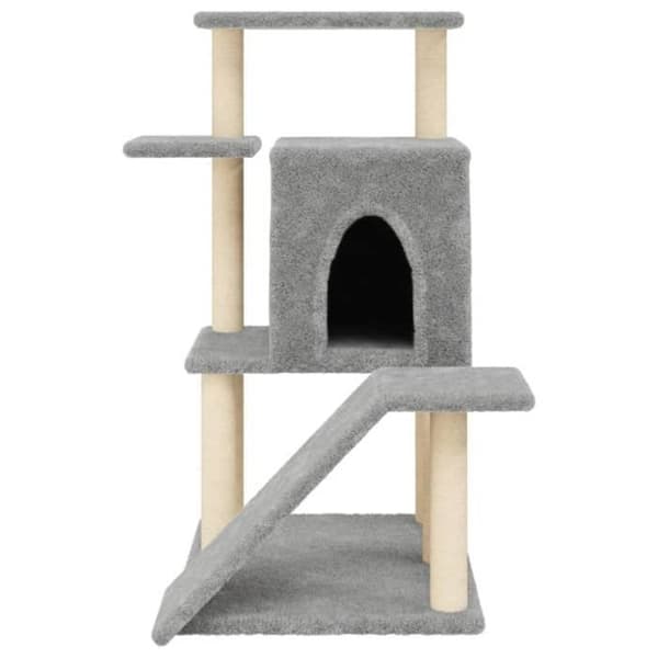 Maison Exclusive - Kattekradse med lys grå sisal 97 cm ljusgrått