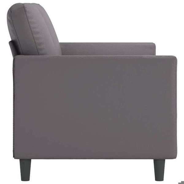 Maison Exclusive - 2-personers sofa Grå 140 cm Syntetisk læder