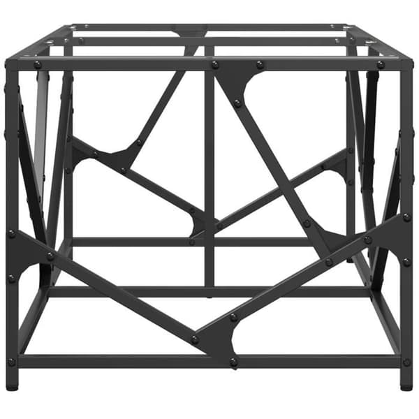Bord - EKSKLUSIV HUS - 98,5x50x41 cm - transparent glasplade - inox ramme - rektangulær