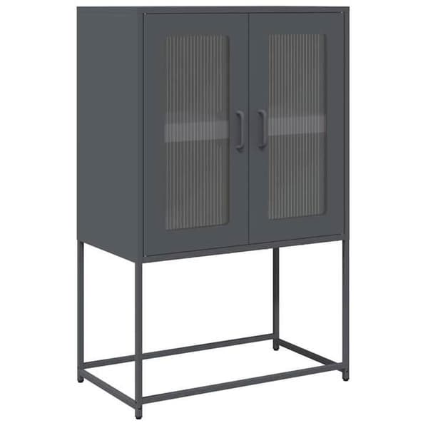 Maison Exclusive - Buffé hög antracit 68x39x107 cm stål