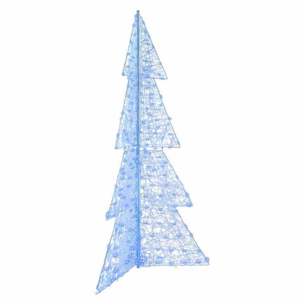 Juletræ - EKSKLUSIV HUS - 240 LED - Blå - 180 cm - USB-strøm Blå