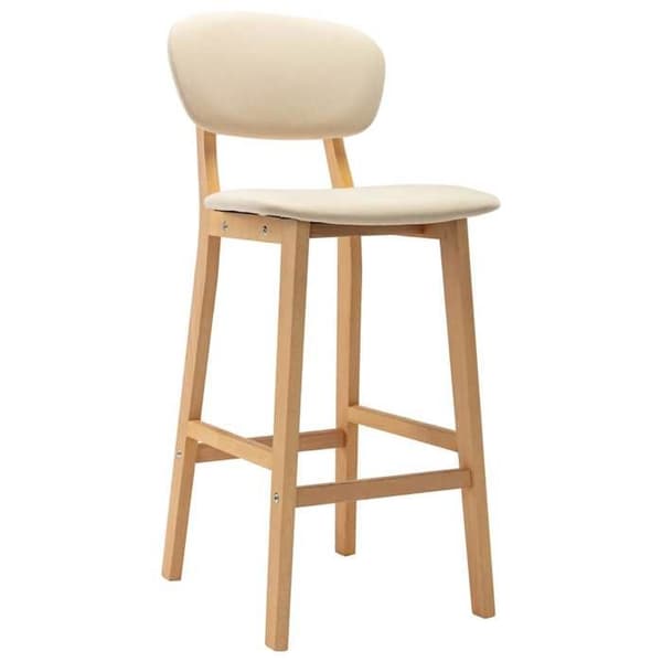 Maison Exclusive - Barstolar set om 2 kräm tyg Grädde