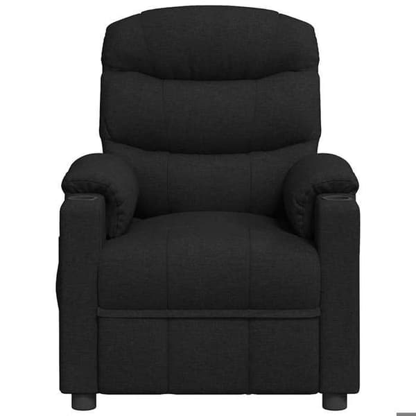 Maison Exclusive - Elektrisk massagefåtölj Svart Tyg