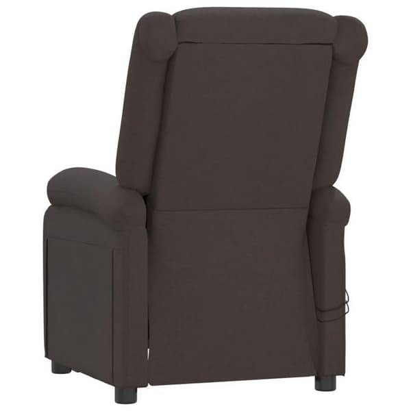 Maison Exclusive - Mørkebrun elektrisk massage stol i stof