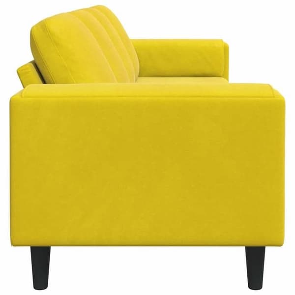 Soffa - MAISON EXCLUSIVE - 250 x 77 x 76 cm - Gul - Polyester & plywood - Nutida Gul