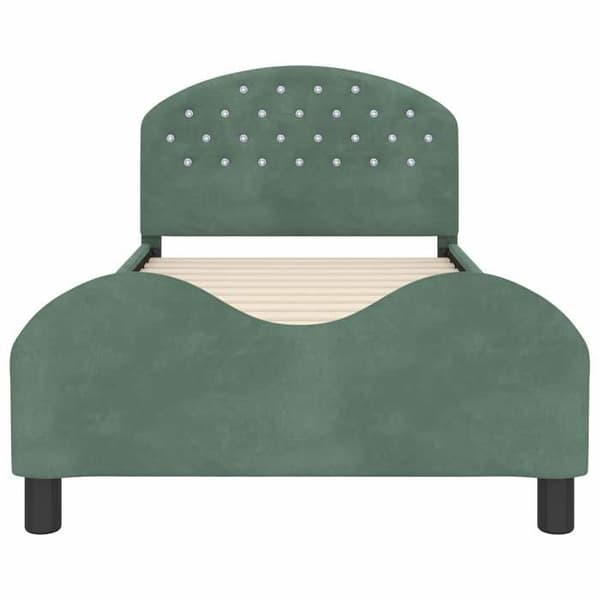 Maison Exclusive - Sengestel til børn med hovedgærde Grøn Hav 90 x 190 cm