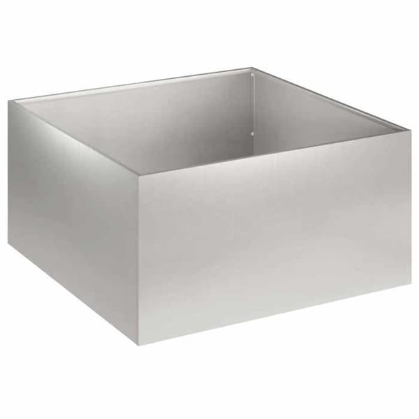 Maison Exclusive - Trädgårdskrukor 2 st Silver 40 x 40 x 30 cm