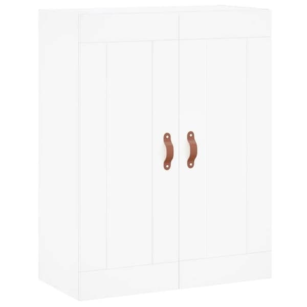 Maison Exclusive - Buffé hög Vit 69,5x34x180 cm Ingenjörsträ