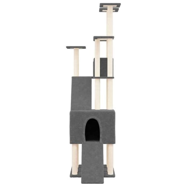 Maison Exclusive - Kattträd med sisal klöstrumpor Mörkgrå 190 cm Mörkgrå
