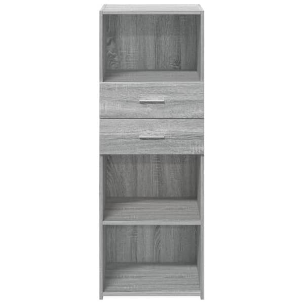 Maison Exclusive - Buffé hög sonoma grå 45x42,5x124 cm ingenjörsträ