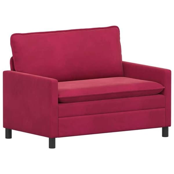Maison Exclusive - Soffgrupp 2 delar Bordeaux Sammet