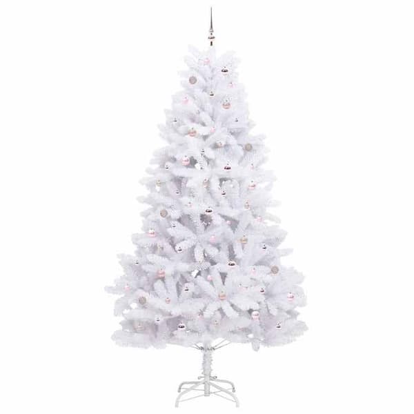 Kunstigt juletræ - EKSKLUSIV HUS - Ledede grene - Hvid 270 cm - LED 8 tilstande - USB-forbindelse 5V Vit