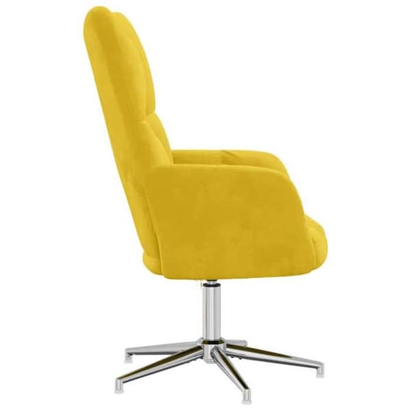Maison Exclusive - Stol til afslapning i sennepsgul velour