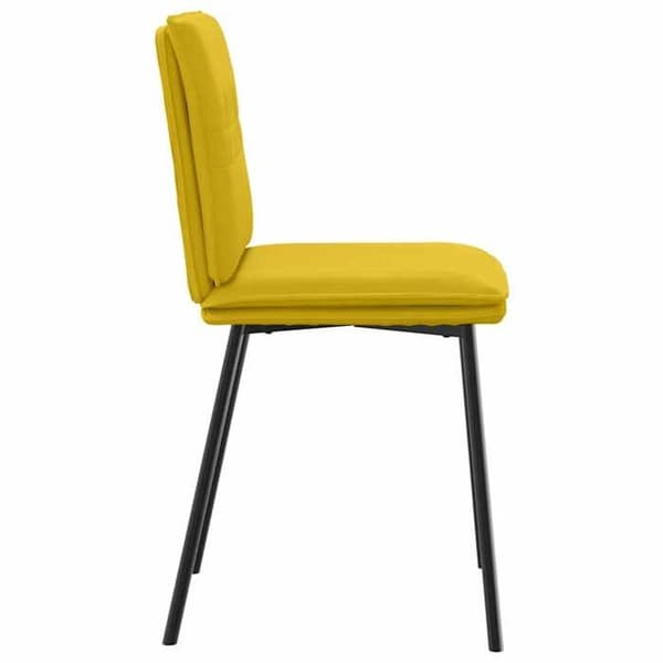 Maison Exclusive - Matstolar set om 2 Gul Sammet
