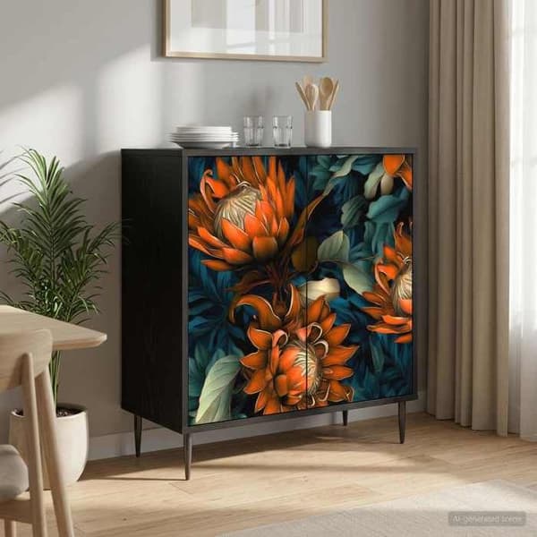 Maison Exclusive - Buffet LOCHEM Sort eg 69 x 33 x 76 cm Ingeniørtræ