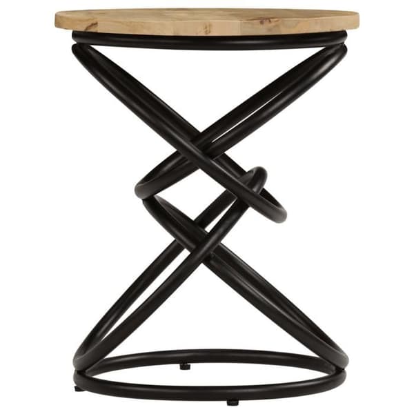 Maison Exclusive - Sidebord i solid mangotræ 40x50 cm brunt och svart