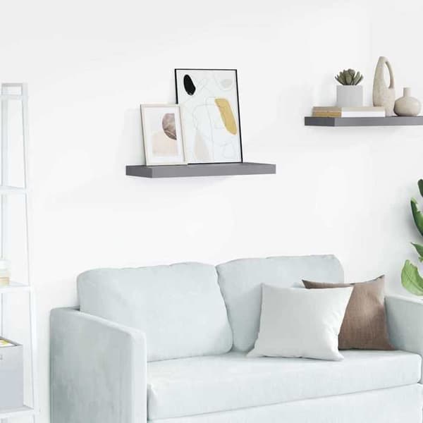 Maison Exclusive - Væghængt hylde grå 60x23,5x3,8 cm MDF