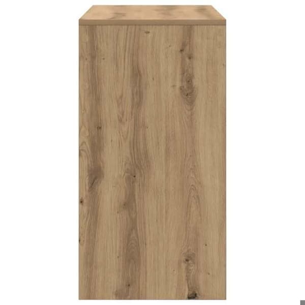 Maison Exclusive - Håndlavet egetræskontor 80 x 40 x 76 cm Ek